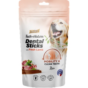 Pet nutrition|Prince Дентални пръчки с прясно агнешко за мобилност за кучета /7бр/ PRINCE DENTAL STICK - Mobility with Fresh Lamb