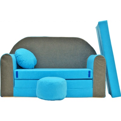 Ourbaby Sofa gray-blue Pohovka Dvoumístná 1276 – Zbozi.Blesk.cz