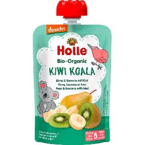 Holle Био плодово пюре пауч Holle - Круша, банан и киви, 100 g (7276) - ozone