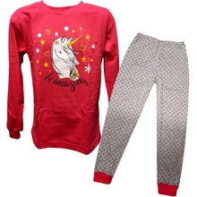 Betty Mode dívčí pyžamo tm.růžové