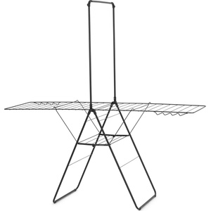 Brabantia Сушилник за дрехи Hangon с прът 181 см матовочерен (403521)
