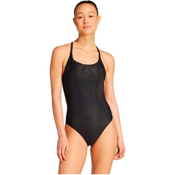 Adidas Бански костюм Adidas Iconisea Ribbed Padded Thin Straps swimsuit - Black (Black)