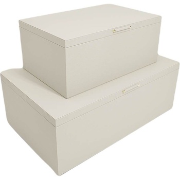 Stackers Кутии за съхранение Stackers Pebble 3 отделения светлобежови 2 бр (75767)