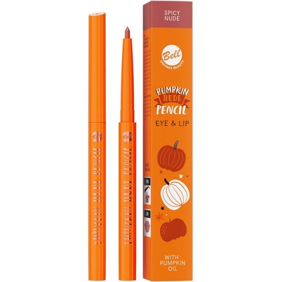 Bell HYPOAllergenic Bell Молив за очи и устни с екстракт от тиква Pumpkin Nude, 0.25 g