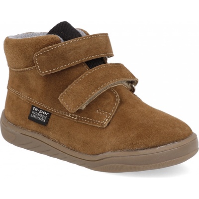 Mido shoes Barefoot dětské kotníkové boty Mido brown hnědé