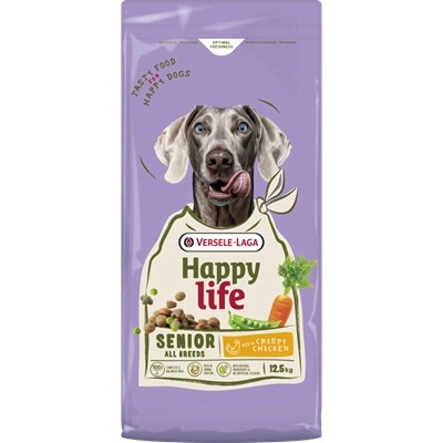Versele-Laga Happy Life s kuřecím masem pro staré a obézní psy 12,5 kg