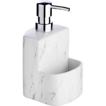 WENKO Бял керамичен дозатор за сапун Marble, 380 ml Festival - Wenko (54665100)