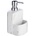 WENKO Бял керамичен дозатор за сапун Marble, 380 ml Festival - Wenko (54665100)