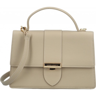 David Jones dámská crossbody kabelka CM7355 Oatmeal Beige