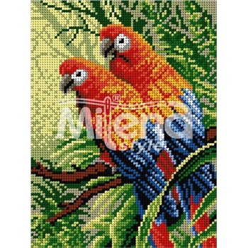 Image 1 of Milena Style Папагали - гоблен с щампа с конци Ariadna