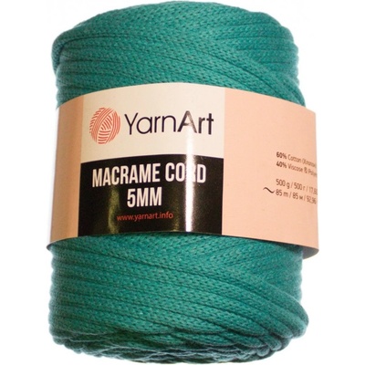 Macrame Cord 5 mm barva 783 smaragdová