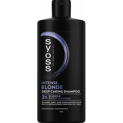 Syoss Blonde & Silver šampón pre zosvetlené blond šedivé vlasy 440 ml