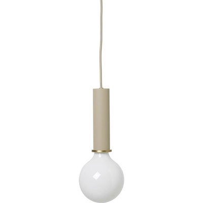 ferm LIVING Висяща лампа Socket Pendant голяма пясъчен цвят (100297693)