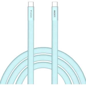 Verbatim Кабел Verbatim Sync & Charge SoftTouch USB-C към USB-C, 100 W, 1.2m, син (30276)