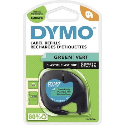 DYMO LT plast Farba pásky: zelená Farba písma: čierna 12 mm 4 m