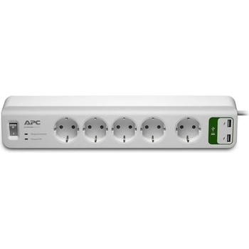 APC Essential SurgeArrest 5 Plug + 2 USB 1,8 m (PM5U-GR)