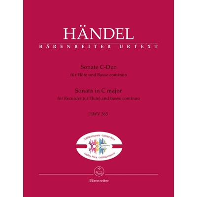 Sonáta C dur pre flautu a basso continuo Basso continuo HWV 365 George Friedrich Händel