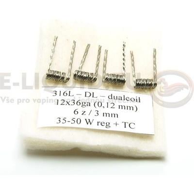 Braidman the Coilwaver SS316L DL dualcoil 12x36ga 4ks