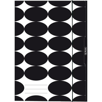 Kartónový obal s gumičkou A4 Herlitz Just Black