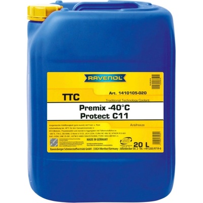 RAVENOL Антифриз RAVENOL TTC Premix -40 C 20л (256542)