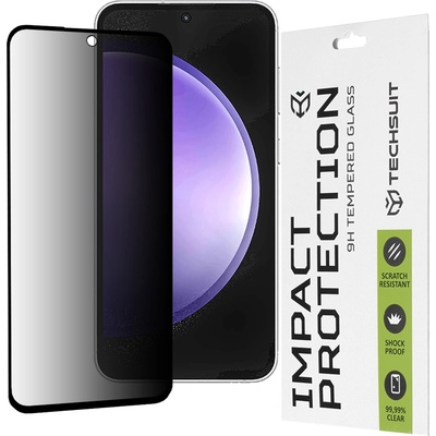 Techsuit Протектор за Samsung Galaxy S23 FE - 111D Privacy Full Glue - Черен