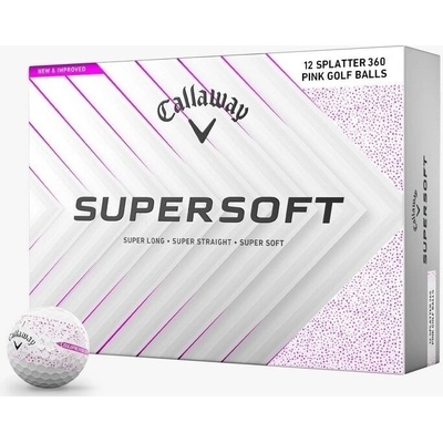 Callaway Supersoft Splatter 360 Pink 12 ks