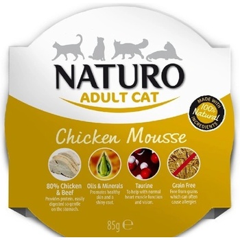 Naturo Adult Cat Chicken Mousse 85 g