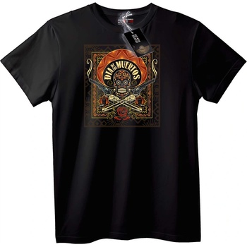 NOONEBRAND Тениска Череп Día de Muertos - 2XL, Black