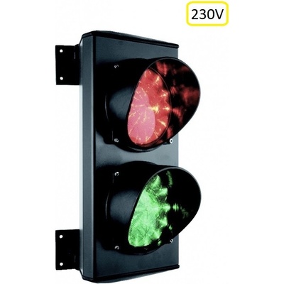 ASF semafor dvojkomorový, žiarovka E27 900Lm, hlinik, 230V