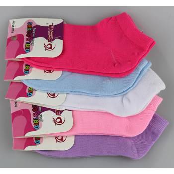 PESAIL Dívčí bavlněné kotníkové ponožky 3 páry