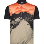 CMP Фланелка с къс ръкав за колоездене Cmp T-Shirt Freebike with Backpocket Cycling jersey - Antracite / Corda / Orange - размер 54 (EU) (056-3988-0115)