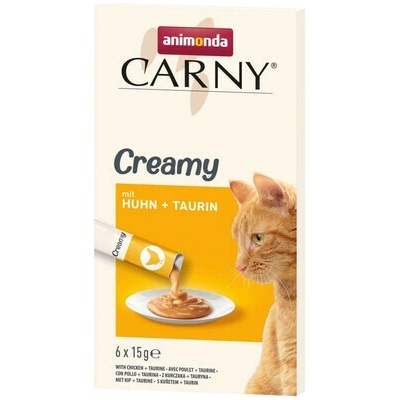 ANIMONDA Carny Creamy s kuracím mäsom a taurínom 6x15 g