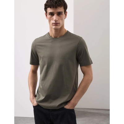 Marks & Spencer Тениска от премиум памук, тесен силует Marks & Spencer зелена Marks & Spencer | Zelen | МЪЖЕ | XXXL REG