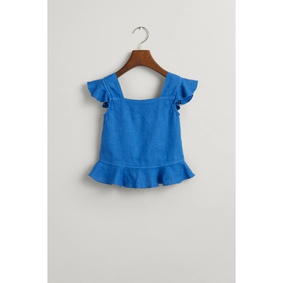 Gant Linen Frill Top modrá