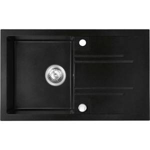 FERRO Mezzo II обратима композитна мивка 78x48 см графит (DRGM48/78BA) Мивка за вграждане