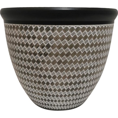 STREND PRO Garden Kvetináč Marble 37x30 cm hnedý