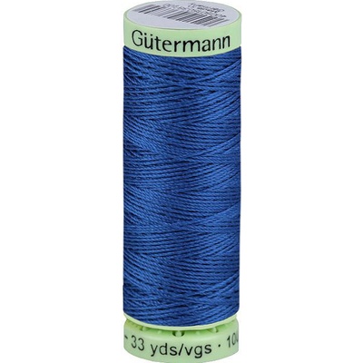 Polyesterové nitě Gütermann Jeans návin 30 m Varianta: 322 modrá námořnická, Balení: 1 ks