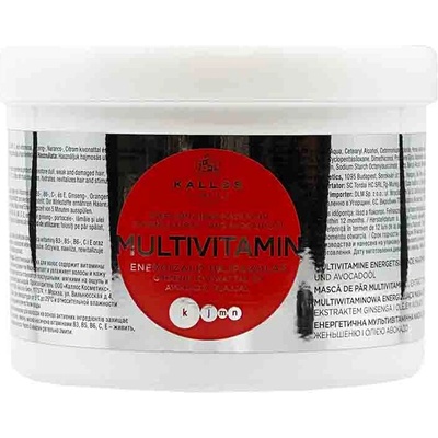 Kallos KJMN Multivitamin Energising Hair Mask 500 ml