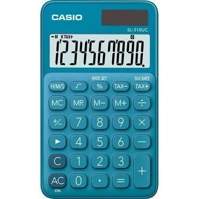 Casio Kalkulačka SL 310, modrá, 10 místný displej, CASIO
