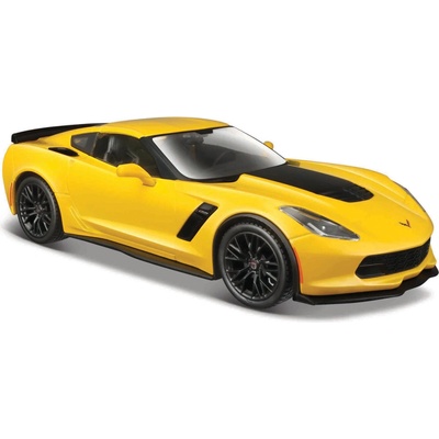 Maisto Corvette Z06 2015 žltá 1:24