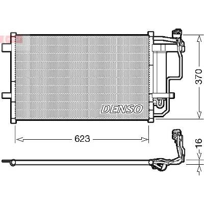 Kondenzátor, klimatizace DENSO DCN44007