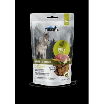 Tundra Snack Immune Turkey - Премиум лакомство за кучета, без зърно, снакс с пуешко месо, 100 гр