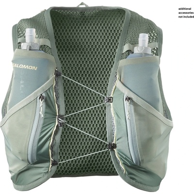 Salomon Раница за трейл бягане Salomon Active Skin 12 Set Trail running backpack - Laurel Wreath / Lily Pad / Aloe Wash (502-8384-0212)