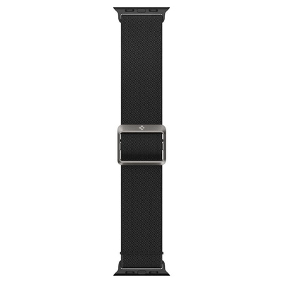Spigen Fit Lite Band - лека текстилна каишка за Apple Watch 42мм, 44мм, 45мм (черен) (AMP02286) (AMP02286)