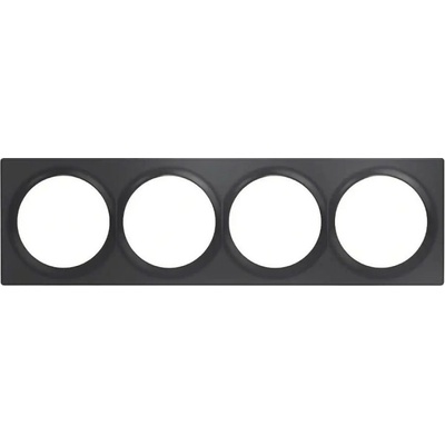 Fibaro Walli Quadruple Cover Plate Anthracite FG-Wx-PP-0009-8