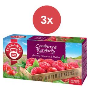 TEEKANNE Червена боровинка Малинов чай 3х45гр