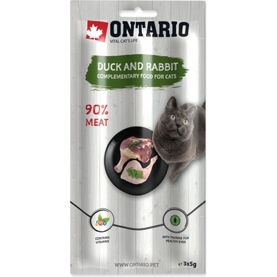 ONTARIO Stick for cats Duck & Rabbit 15 g