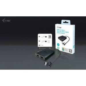 Athli-Tech Adapter USB-A/USB-C Dual 4K/60 Hz HDMI Video