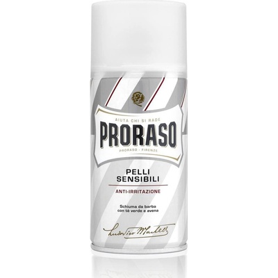 Proraso pěna na holení pro citlivou pleť Green Tea and Oatmeal 50 ml