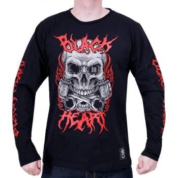 Black heart мъжка тениска black heart - metal head - ЧЕРНА - 13371